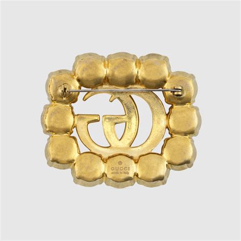 gucci double g brooch with pearls|gucci gold jewelry for women.